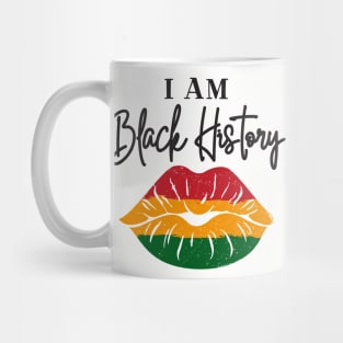 i am black history lips Mug